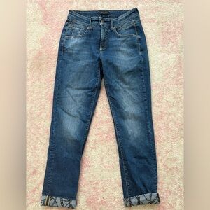 Cambio Blue Women's Ankle Cropped Jeans